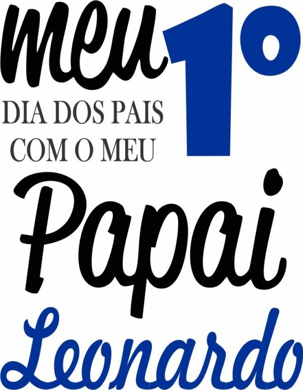 Body "Meu Primeiro Dia dos Pais" Personalizado com NOME do PAPAI - Image 2